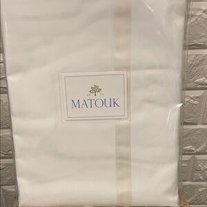 Matouk Lowell King Flat Sheet in Ivory
